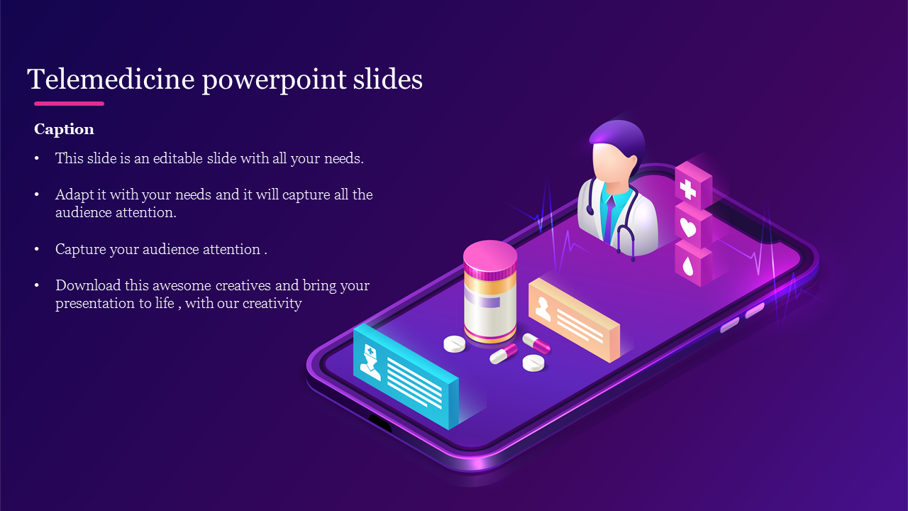 Affordable Telemedicine PowerPoint Slides Template